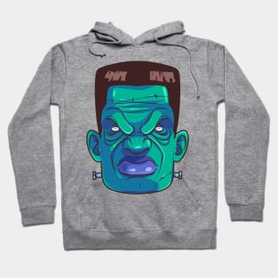 Frankenstein Monster Face Happy Halloween Scary Hoodie